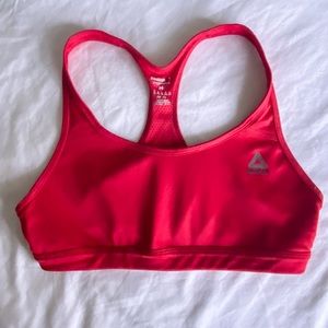 Reebok red sports bra